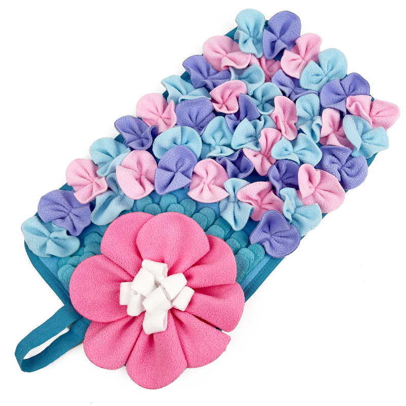 Mažų gyvūnų maitinimosi kilimėlis triušiams, ežiukams, jūrų kiaulytėms, žiurkėms, pelėms, interaktyvus mielas gėlių maitinimo kilimėlis