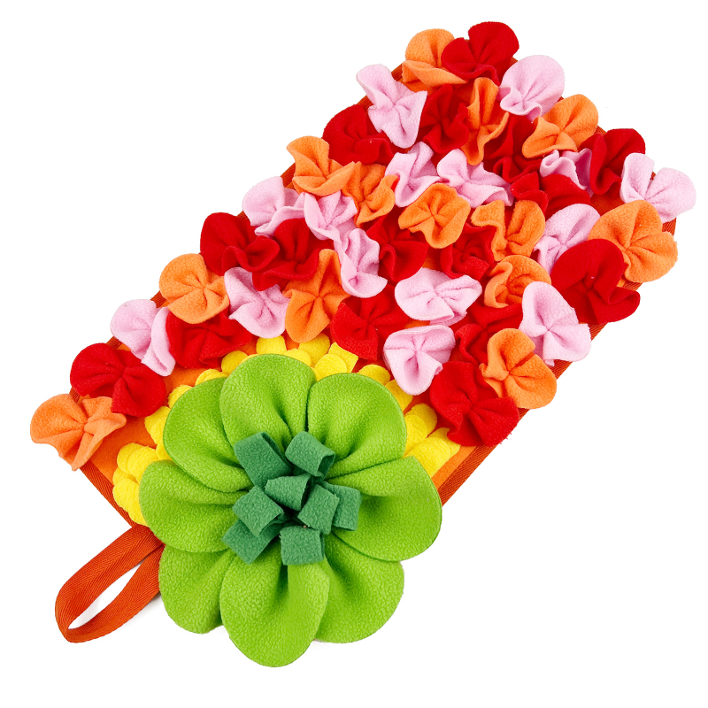 Mažų gyvūnų maitinimosi kilimėlis triušiams, ežiukams, jūrų kiaulytėms, žiurkėms, pelėms, interaktyvus mielas gėlių maitinimo kilimėlis