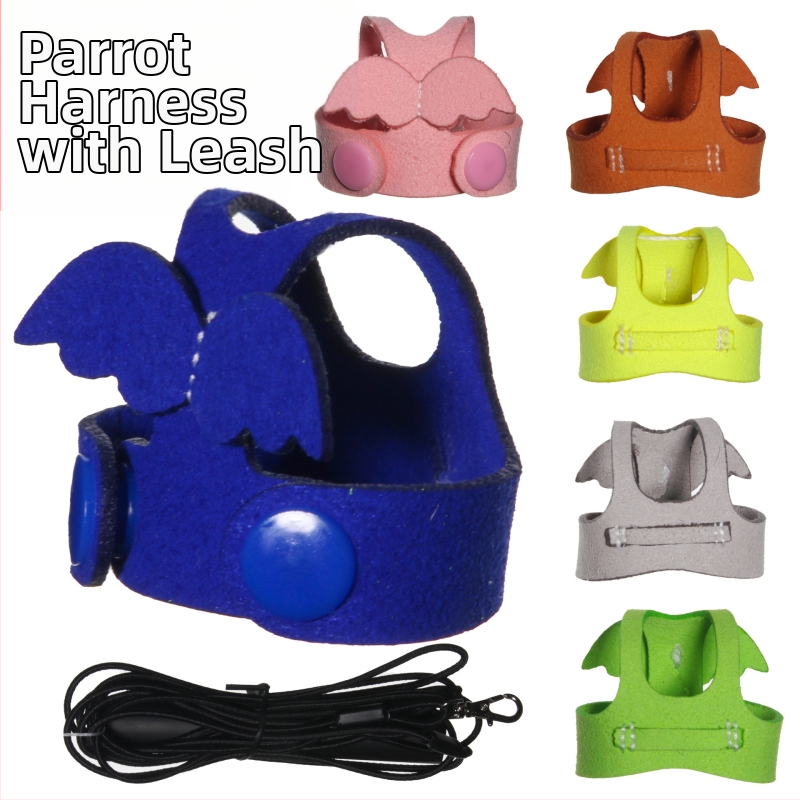 Въже за летене с папагал Jilong, каишка за летене, ултралеко въже за тренировка, сцепление, принадлежности за разходка с птици, устойчиви на ухапване