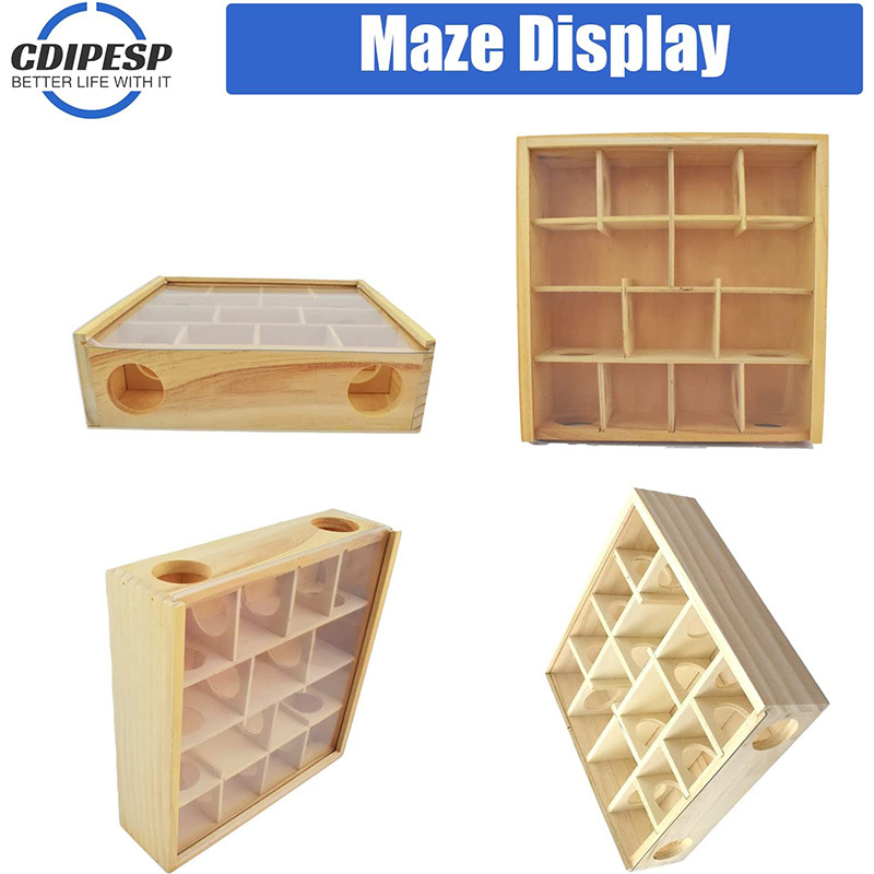 „Amazon“ medinis žiurkėno labirintas, medžio masyvo žiurkėno lizdas, vilos žaislų reikmenys, akrilinis stiklas, daugiasluoksnis žiurkėno lizdas