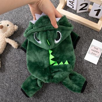 Ρούχα Σκύλου Χειμερινά Ρούχα Δεινοσαύρων Ζεστά Ρούχα Φαντού για Κατοικίδια Χαριτωμένα Τετράποδα Ρούχα Γάτας Ρούχα Μεταμόρφωσης