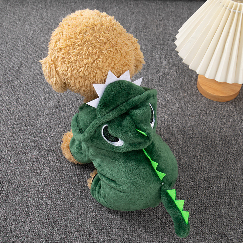 Odjeća za pse Zimska odjeća s dinosaurima Zimska odjeća Topla odjeća za kućne ljubimce Fadou Teddy Slatka četveronožna mačka Odjeća za transformaciju