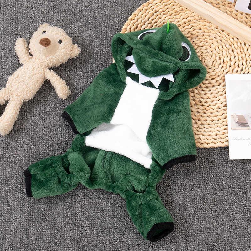 Odjeća za pse Zimska odjeća s dinosaurima Zimska odjeća Topla odjeća za kućne ljubimce Fadou Teddy Slatka četveronožna mačka Odjeća za transformaciju