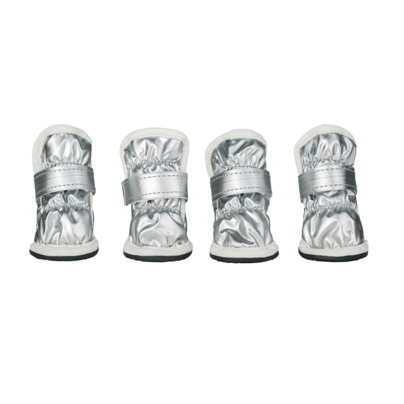 24 žieminiai šunų batai meškiuko formos „schanery“ mažiems šunims, sniego batai, vandeniui atsparūs šalčiui, pėdų uždangalai