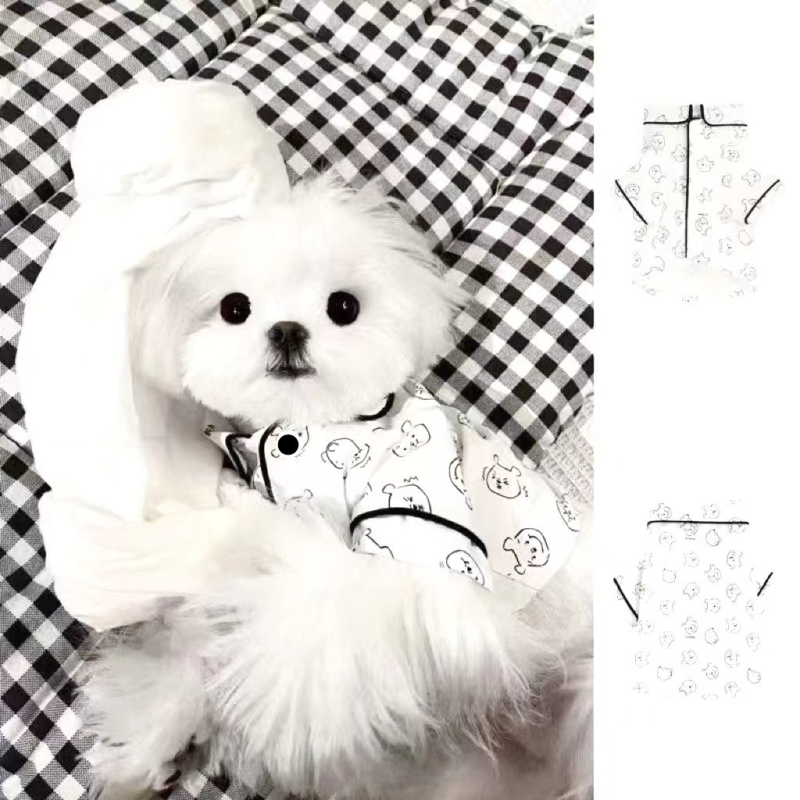 Ursuleți de pluș câini mici primăvara și vara câini pisici haine animale de companie internet popular Winnie the Pooh model acasă pijamale cămașă