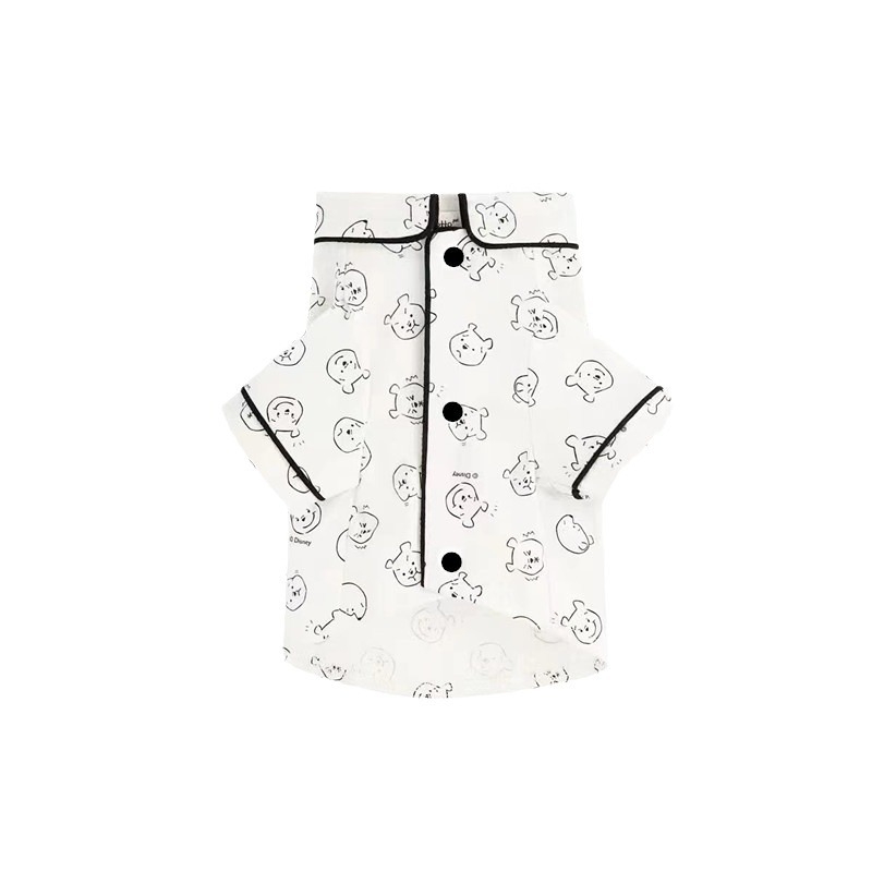 Ursuleți de pluș câini mici primăvara și vara câini pisici haine animale de companie internet popular Winnie the Pooh model acasă pijamale cămașă