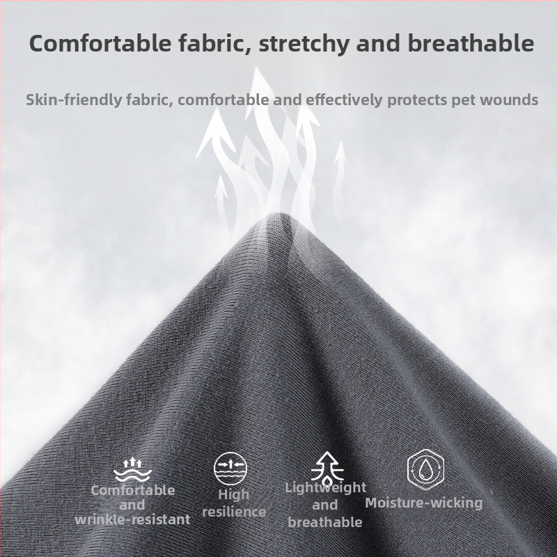 Трансгранично модално високоеластично облекло за стерилизация на домашни любимци, специално облекло за следоперативно възстановяване, медицински грижи, облекло за котки и кучета, консумативи за домашни любимци