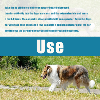 Lemmikloomade kõrvade väljatõmbamise karvapulber kõrvakanalite puhastamine sügelusevastane kassi-koera valutu karvaeemalduspulber kõrvahooldus karvaeemaldus kõrvapuhastuspulber
