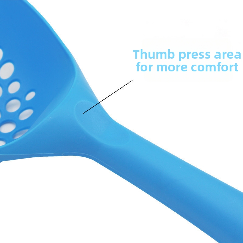 Домашни любимци на едро лопатка за котешка тоалетна, голяма дебела пластмасова лопатка за котешки екскременти, котешка тоалетна, течаща лопатка