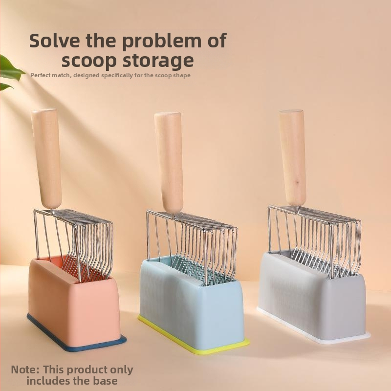 Метална основа за лопатка за котешка тоалетна, кутия за съхранение, рафт за лопатка, костюм за лопатка, аксесоари, придружител за лопатка за котешка тоалетна