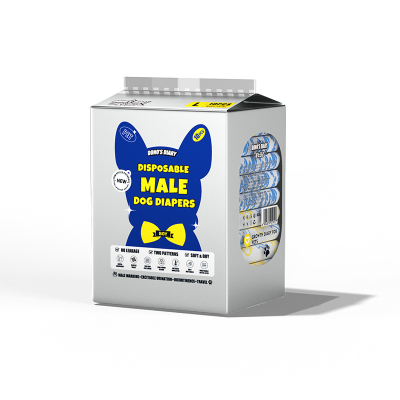 JURNALUL LUI DONO scutece pentru câini câine mascul cățea pantaloni fiziologici scutece pentru animale de companie în jurnalul de creștere al animalelor de companie