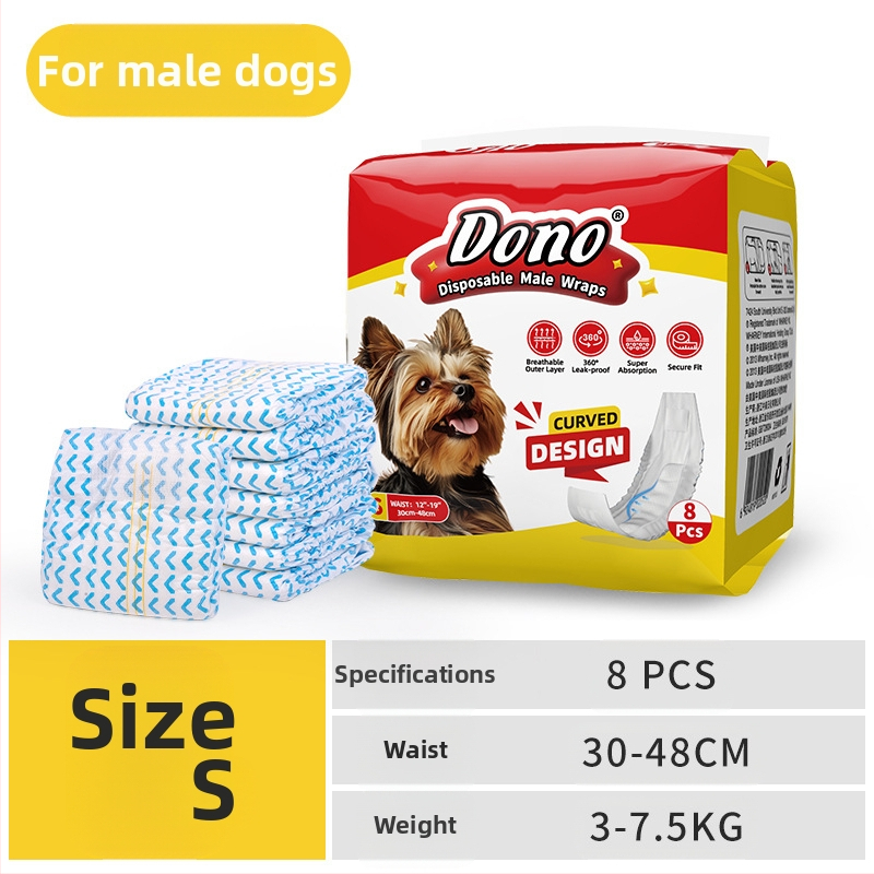 JURNALUL LUI DONO scutece pentru câini câine mascul cățea pantaloni fiziologici scutece pentru animale de companie în jurnalul de creștere al animalelor de companie