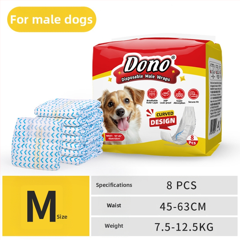 JURNALUL LUI DONO scutece pentru câini câine mascul cățea pantaloni fiziologici scutece pentru animale de companie în jurnalul de creștere al animalelor de companie