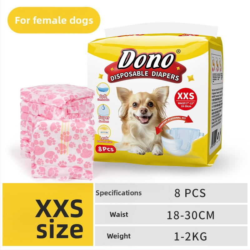 JURNALUL LUI DONO scutece pentru câini câine mascul cățea pantaloni fiziologici scutece pentru animale de companie în jurnalul de creștere al animalelor de companie