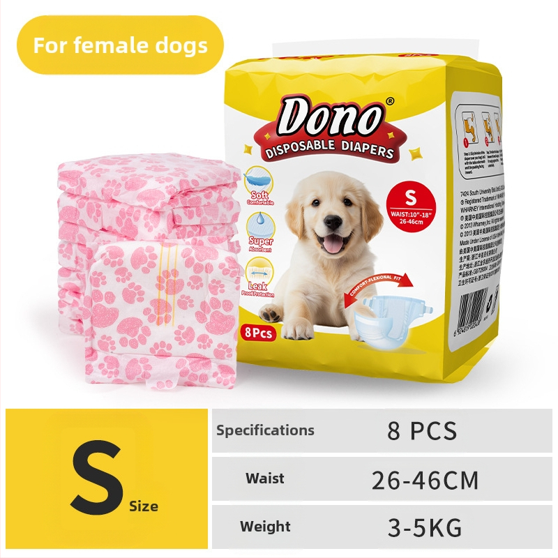 JURNALUL LUI DONO scutece pentru câini câine mascul cățea pantaloni fiziologici scutece pentru animale de companie în jurnalul de creștere al animalelor de companie