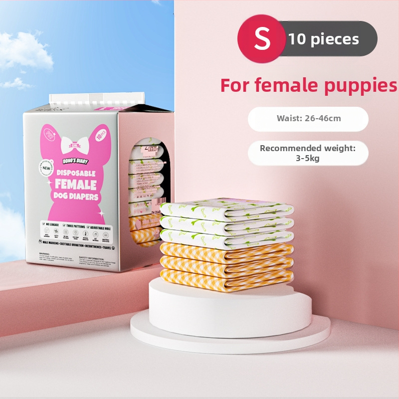 JURNALUL LUI DONO scutece pentru câini câine mascul cățea pantaloni fiziologici scutece pentru animale de companie în jurnalul de creștere al animalelor de companie