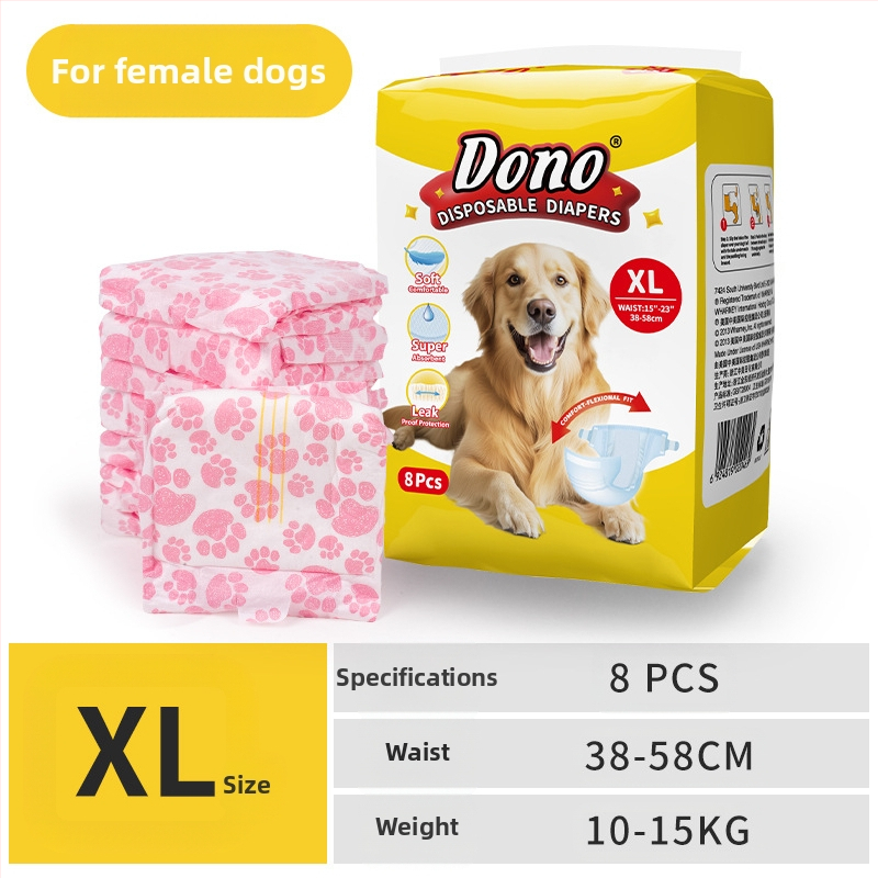 JURNALUL LUI DONO scutece pentru câini câine mascul cățea pantaloni fiziologici scutece pentru animale de companie în jurnalul de creștere al animalelor de companie