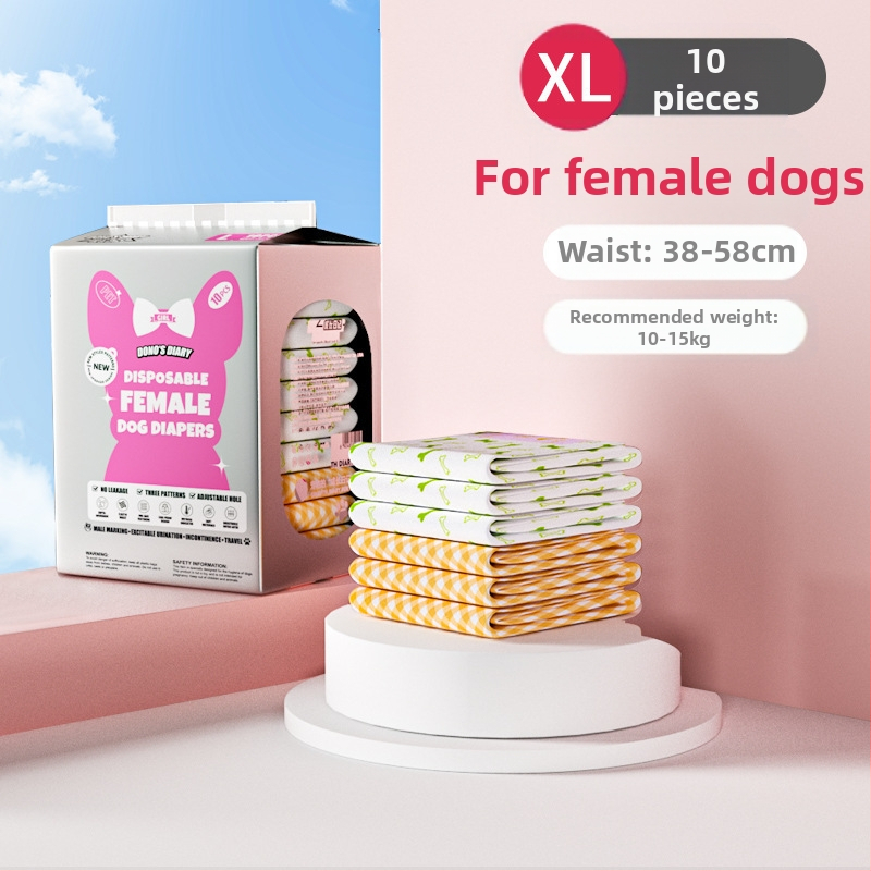 JURNALUL LUI DONO scutece pentru câini câine mascul cățea pantaloni fiziologici scutece pentru animale de companie în jurnalul de creștere al animalelor de companie