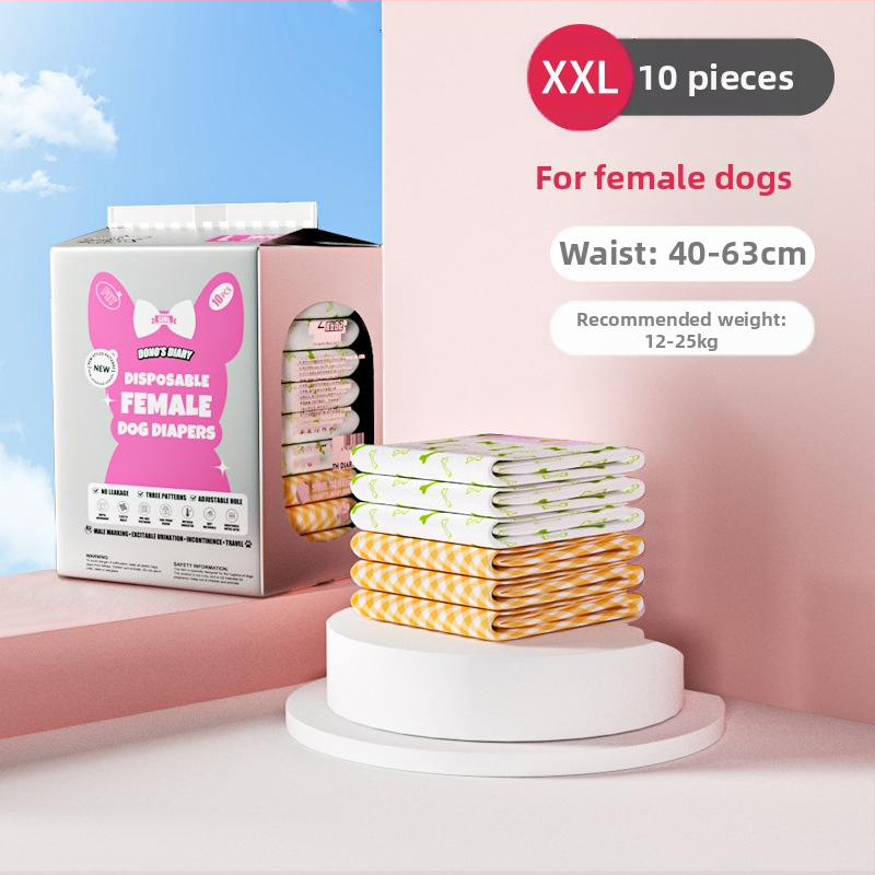 JURNALUL LUI DONO scutece pentru câini câine mascul cățea pantaloni fiziologici scutece pentru animale de companie în jurnalul de creștere al animalelor de companie