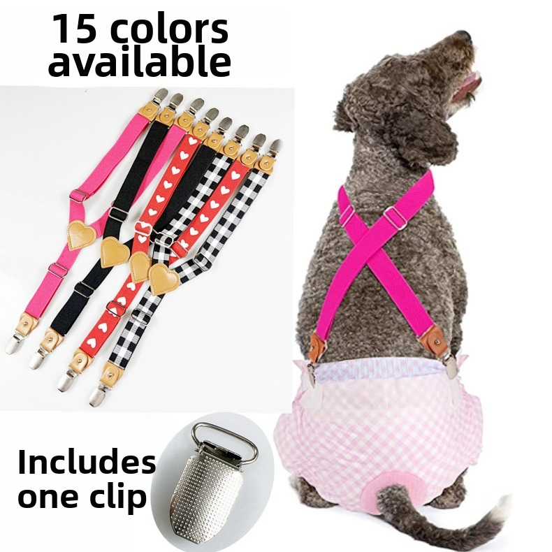 Vrhunski kožni pribor za kućne ljubimce, novi pelene s remenom protiv pada, podesivim fiziološkim hlačama za pse, kopčom za remen