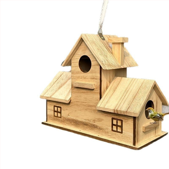 Ξύλινη φωλιά πουλιών για διασυνοριακή χρήση, παπαγάλος, μικρό σπίτι, ποιμενική, φιλική προς το περιβάλλον, εξωτερική φωλιά, κλουβί, σπίτι πουλιών, κλουβί πουλιών, σπίτι πουλιών