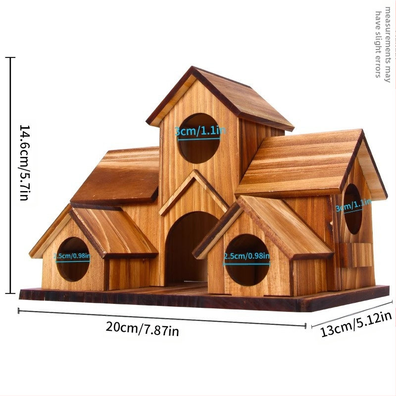 Határokon átnyúló fa madárfészek vastagított papagáj kis ház lelkipásztori környezetbarát kültéri fészekkalitka madárház madárkalitka madárház