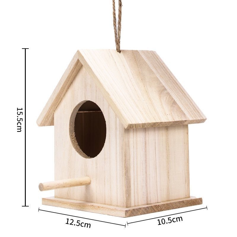 Határokon átnyúló fa madárfészek vastagított papagáj kis ház lelkipásztori környezetbarát kültéri fészekkalitka madárház madárkalitka madárház