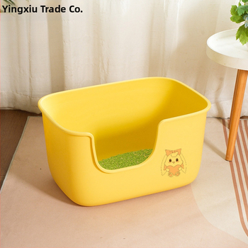 Άμμος για γάτες, μεγάλη τουαλέτα για γάτες με προστασία από πιτσιλίσματα, πλήρως ημίκλειστη, αμμοδόχος για γατάκια, πολύ μεγάλη λεκάνη άμμου για γάτες