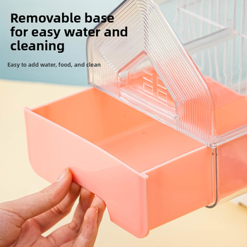 Εξωτερική νιπτήρα Bird Parrot Bath Box Διαφανές μπάνιο Bird Πολυλειτουργικό συρτάρι τύπου ντους