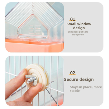 Εξωτερική νιπτήρα Bird Parrot Bath Box Διαφανές μπάνιο Bird Πολυλειτουργικό συρτάρι τύπου ντους