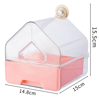 Εξωτερική νιπτήρα Bird Parrot Bath Box Διαφανές μπάνιο Bird Πολυλειτουργικό συρτάρι τύπου ντους