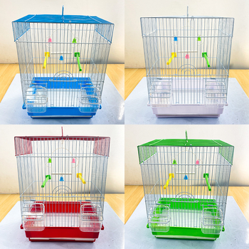 Tipptasemel kaasavõetav roostevabast terasest linnupuur papagoi linnupuur linnuvilla läbipaistev puur hall hulgimüügi papagoi linnu koduseks kasutamiseks