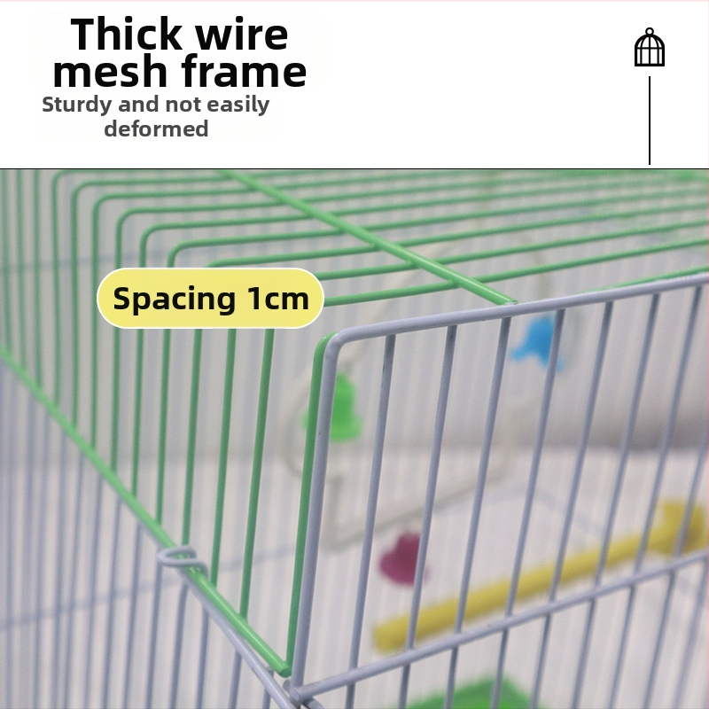 Tipptasemel kaasavõetav roostevabast terasest linnupuur papagoi linnupuur linnuvilla läbipaistev puur hall hulgimüügi papagoi linnu koduseks kasutamiseks