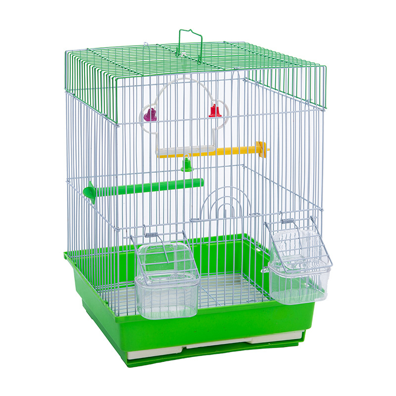 Tipptasemel kaasavõetav roostevabast terasest linnupuur papagoi linnupuur linnuvilla läbipaistev puur hall hulgimüügi papagoi linnu koduseks kasutamiseks