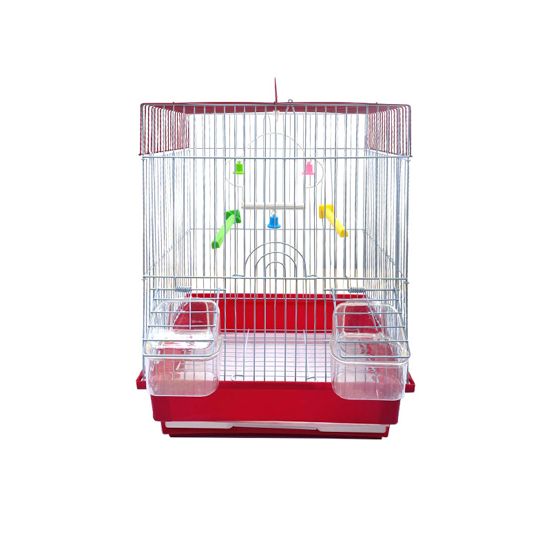 Tipptasemel kaasavõetav roostevabast terasest linnupuur papagoi linnupuur linnuvilla läbipaistev puur hall hulgimüügi papagoi linnu koduseks kasutamiseks