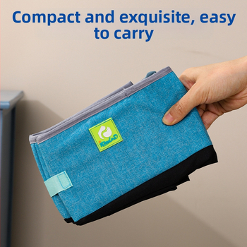 Ημικλειστή πτυσσόμενη άμμος υγιεινής για γάτες, φορητή, αδιάβροχη, ανοιχτή τουαλέτα για γάτες Oxford, μεγάλη, ανοιχτή, τουαλέτα για γάτες