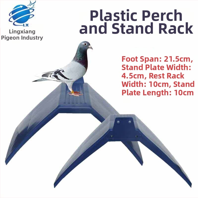 Stalak za golube/Saiwan pribor/Plastični stalak za prečke/Stojalo za golube/Stalak za odmor goluba i pribor za jelo
