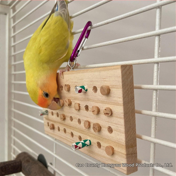 Играчка папагал играчка птица божур Xuanfeng малко слънце уста сълза тренировка декомпресия висяща играчка клавиатура от масивно дърво