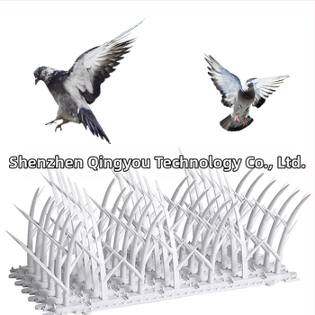 Κοφτερά και όμορφα λευκά αντιπυρικά καρφιά πουλιών, πλαστικά καρφιά πουλιών, αντικλεπτικά, αντιγάτες, ηλεκτρικά καρφιά απωθητικά πουλιών σε σχήμα κλαδιού, χονδρικής