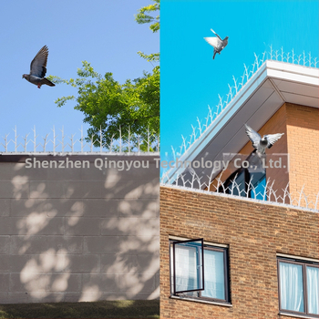 Κοφτερά και όμορφα λευκά αντιπυρικά καρφιά πουλιών, πλαστικά καρφιά πουλιών, αντικλεπτικά, αντιγάτες, ηλεκτρικά καρφιά απωθητικά πουλιών σε σχήμα κλαδιού, χονδρικής