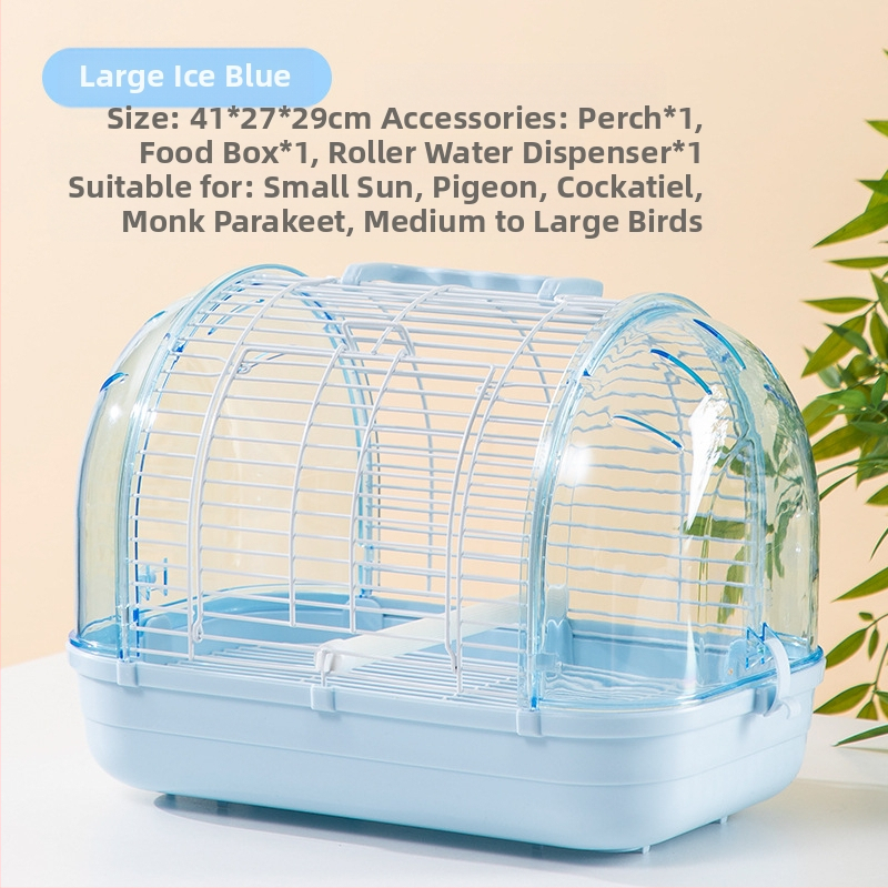 Colivie pentru păsări cu colivie portabilă, piele de tigru, bujor, colivie mică, călugăr solar, mare, metalică de înaltă calitate, colivie pentru păsări