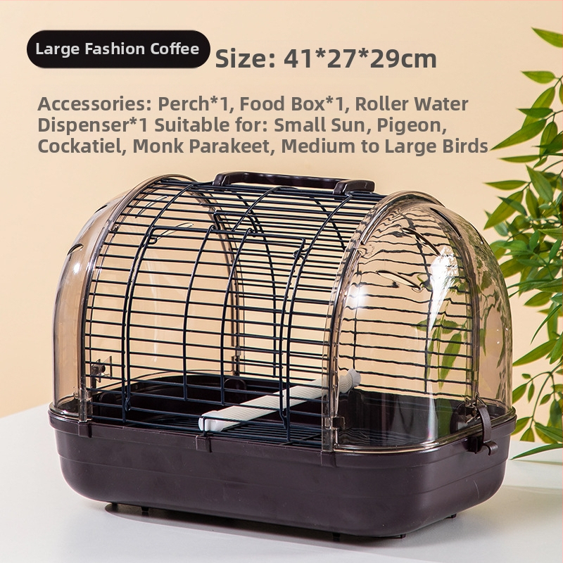 Colivie pentru păsări cu colivie portabilă, piele de tigru, bujor, colivie mică, călugăr solar, mare, metalică de înaltă calitate, colivie pentru păsări