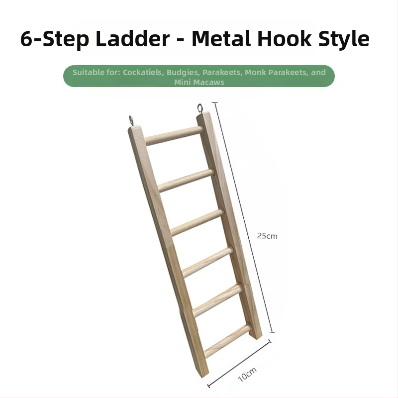 Pat din lemn masiv pentru papagal, bujor negru Phoenix, piele de tigru, scări de alpinism, platformă pentru colivie, decor pentru păsări, ustensile pentru păsări, consumabile