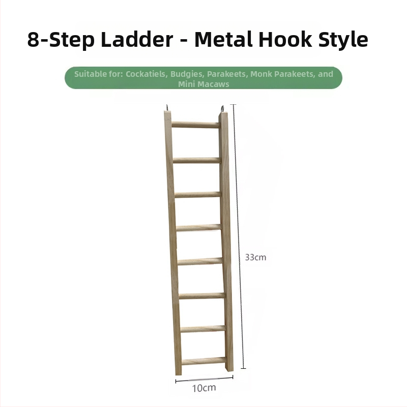 Pat din lemn masiv pentru papagal, bujor negru Phoenix, piele de tigru, scări de alpinism, platformă pentru colivie, decor pentru păsări, ustensile pentru păsări, consumabile