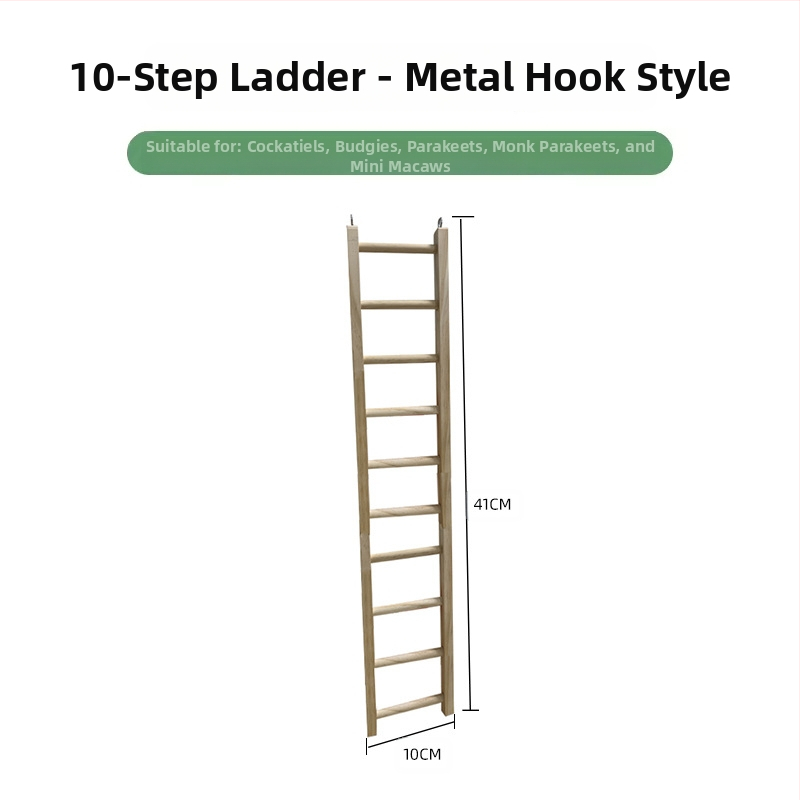 Pat din lemn masiv pentru papagal, bujor negru Phoenix, piele de tigru, scări de alpinism, platformă pentru colivie, decor pentru păsări, ustensile pentru păsări, consumabile