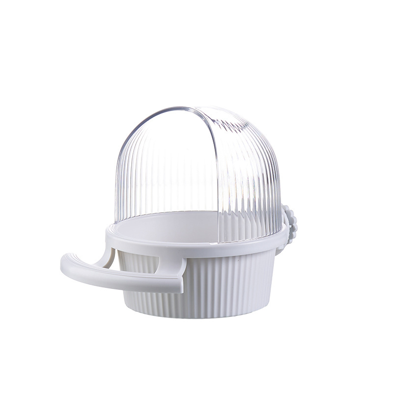Hranilica za ptice, vodootporna posuda za hranu, makroni s stalkom od vrpce, kavez s unutarnjim fiksnim križem, svileni kavez za ptice, kutija za hranu velikog kapaciteta