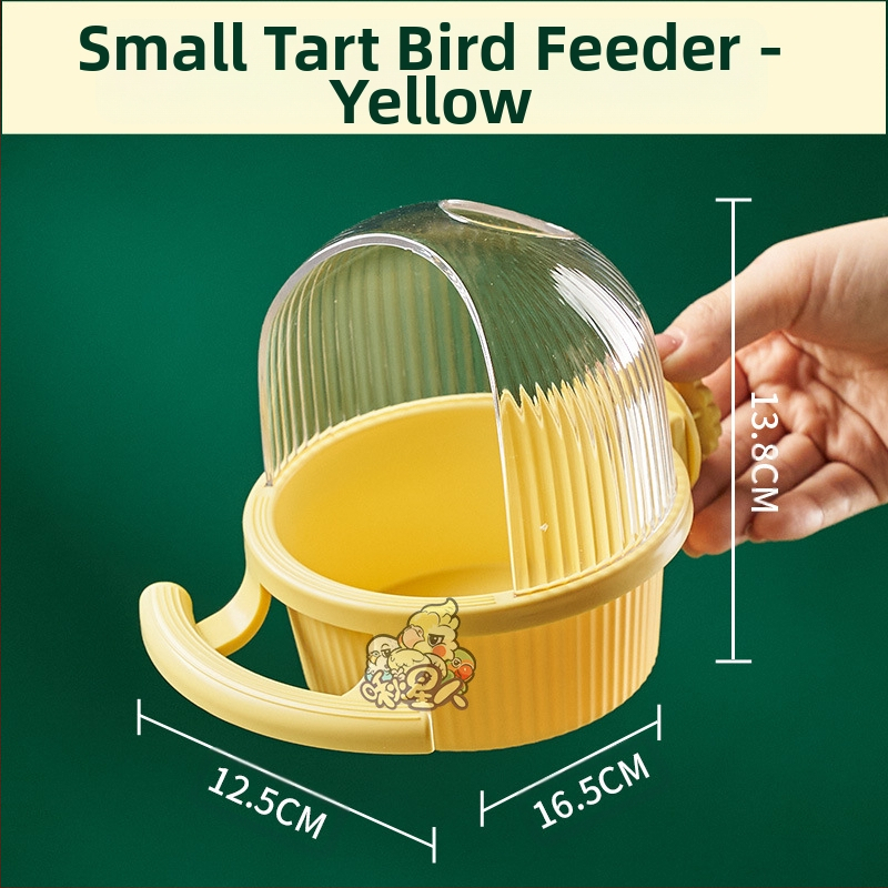 Hranilica za ptice, vodootporna posuda za hranu, makroni s stalkom od vrpce, kavez s unutarnjim fiksnim križem, svileni kavez za ptice, kutija za hranu velikog kapaciteta