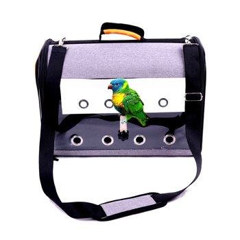 Linnupuuri kaasaskantav ühe õlaga kaasaskantav linnupuuri kott PVC läbipaistev linnupuuri papagoi kaasavõetav kott reisipuur