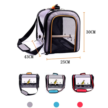 Linnupuuri kaasaskantav ühe õlaga kaasaskantav linnupuuri kott PVC läbipaistev linnupuuri papagoi kaasavõetav kott reisipuur