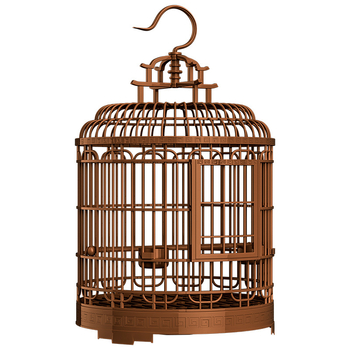 Linnupuuri kodu, suur luksuslik villa, vintage-stiilis plastist kandekuru, pojengist, tiigri nahast pärlpapagoist linnupuur